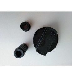 Mando cocina universal negro eje 6-8 mm. 0-15 mm.
