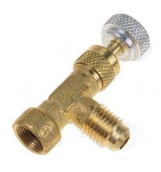 Valvula 1/4 SAE M 1/4 para Freeze R12 R134 R600