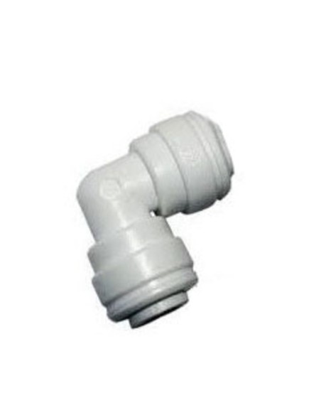 Racor union tubo frigo 1/4" - 1/4" codo 90
