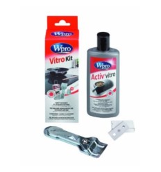 Limpiador vitro crema 250ml. + rasqueta + 10 cuchi