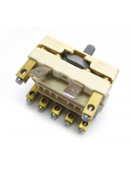 Conmutador horno ceramica 7P terminal faston/torni