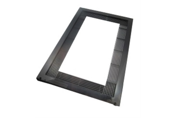 Marco microondas negro 595x400mm
