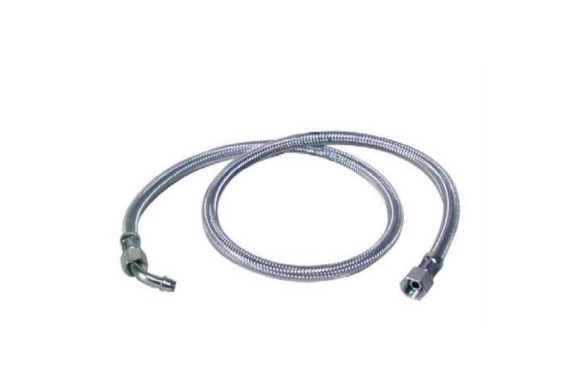 Latiguillo gasoil 900mm 3/8 h - 1/4 h curvo