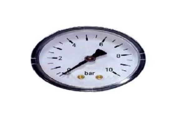 Manometro 0-10 bar d.40mm 1/4 m posterior
