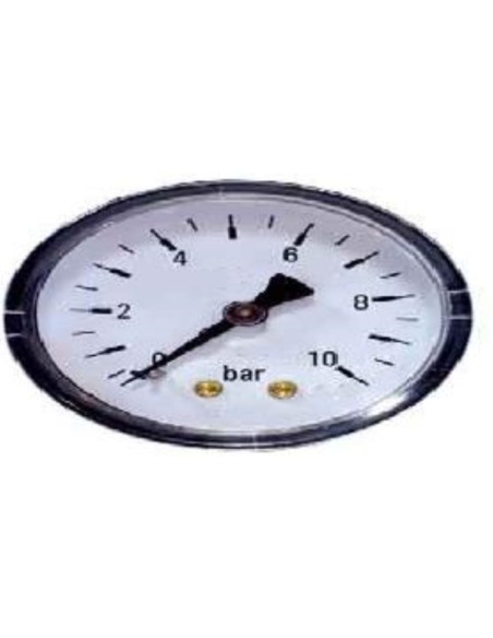 Manometro 0-10 bar d.40mm 1/4 m posterior