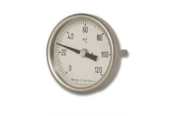 Termometro 0-120° d.62mm. sonda rigida 50x8mm.