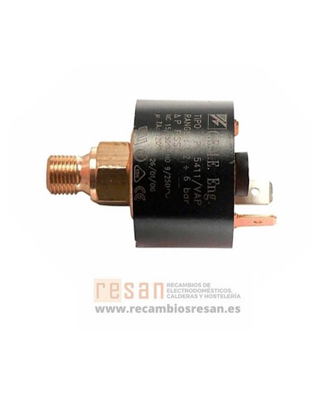Presostato seguridad agua 1/8m gp600 2-6 bar