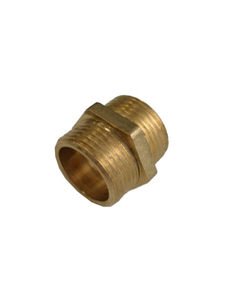 Racord de laton 3/4 m x 3/4 m