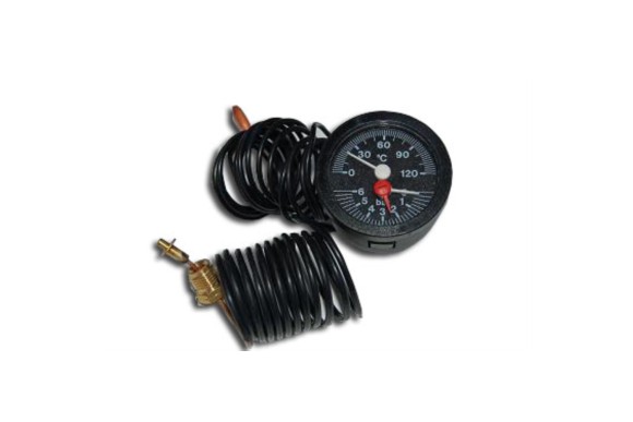 Termohidrometro 0-120°/0-6bar d.52mm. 1/4 m