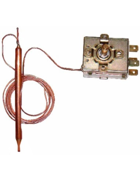 Termostato regulable 0-90º bulbo 1m. 15a