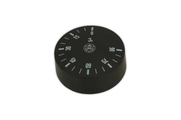 Boton de mando con regulacion 0-90° d.42mm negro