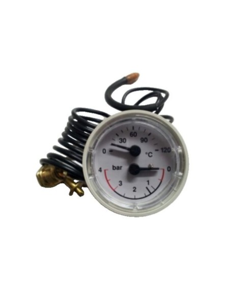 Termohidrometro Immergas 0-120° 0-4 40mm 1/4