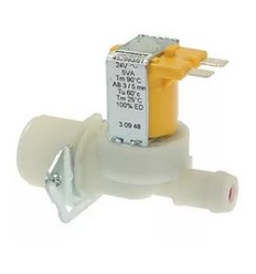 Electrovalvula 1 via 180º 24V AC DC tubo 13mm