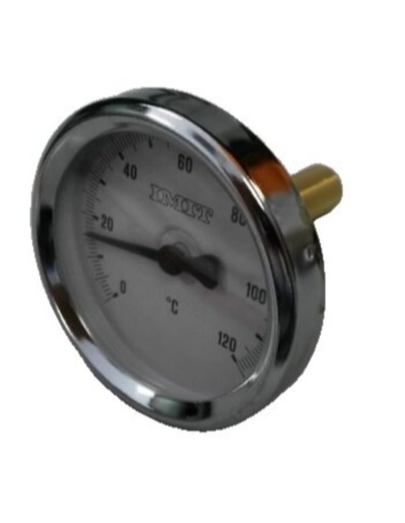 Termometro 0-120ºC d:63 mm bulbo 50mm 1/2"