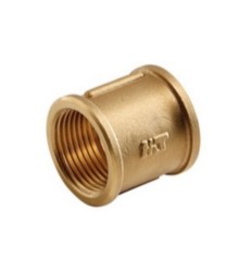 Racor manguito laton 3/8 H - 3/8 H