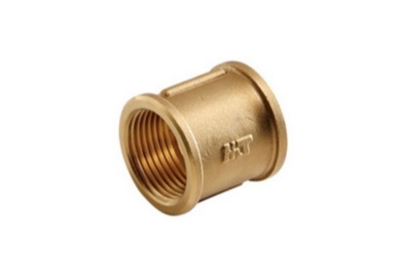 Racor manguito laton 3/8 H - 3/8 H