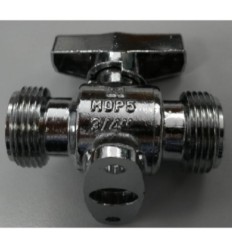 Valvula esfera gas V83 3/4" M-M