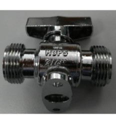 Valvula esfera gas V83 3/4" M-M