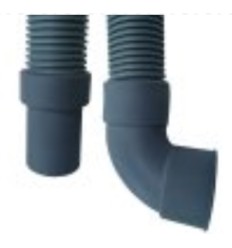 Tubo desagüe industrial 1,5mts bocas 31/41mm. codo