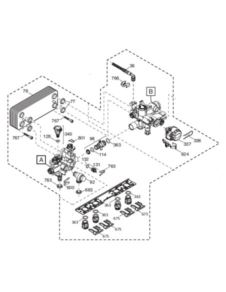 Conjunto hidraulico izquierda-derecha Neodens vr01