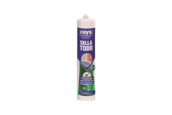 Silicona sellatodo Ceys blanca cartucho 280 ml.