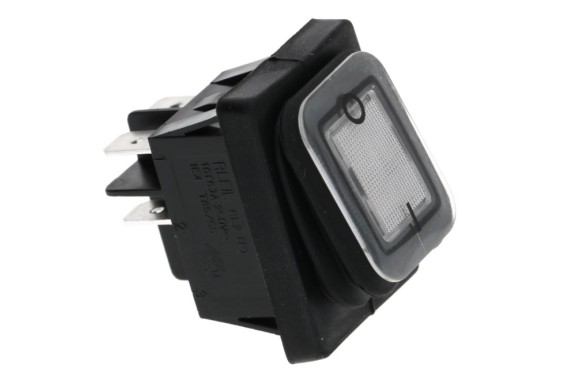 Interruptor bipolar blanco 30x22 mm. 20A