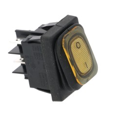 Interruptor bipolar amarillo 30x22 mm. 20A