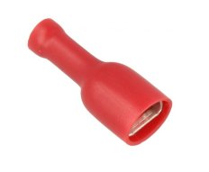 Terminal faston hembra 6 mm. con funda antihumedad