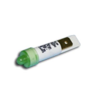 Piloto señalizacion verde s/cable c/ faston