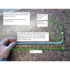 Resistencia U 310 mm. 2000W mesa caliente