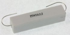 Resistencia vitrificada 18 Ohm 25w