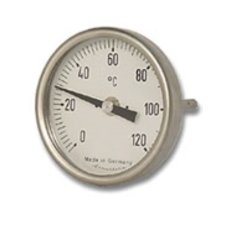 Termometro 0-120° d.80mm. sonda rigida 50x8mm.