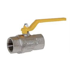 Valvula de esfera para gas 1/2 H-H c/maneta acero