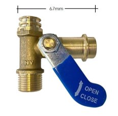 Llave de llenado Ferroli azul Domicompact (larga)
