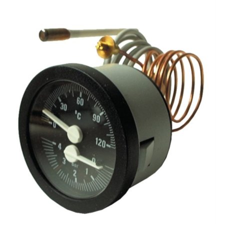 Termometro 0-4 bar, 0-120°C