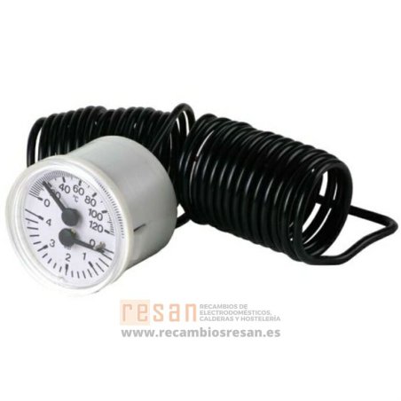 Termohidrometro 0-120°C 0/6bar 1500  ver 39820100