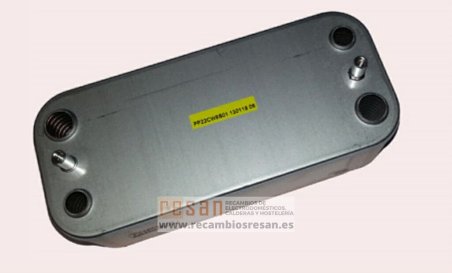 Intercambiador 22 placas Eolo 154mm conexion X *