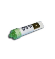Piloto señalizacion verde s/cable c/ faston