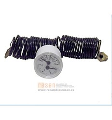 Termohidrometro 0-6 bar 0-120° cap2000 d:40mm 14x1