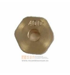 Inyector hexagonal d.4.00 met