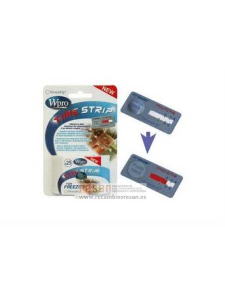 Tim001 etiqueta autoadhesiva (timestrip) para cong