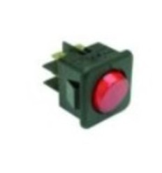 Interruptor bipolar rojo 25x25 4 faston