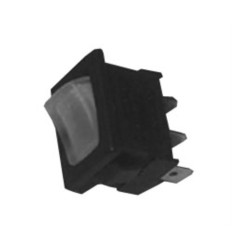 Interruptor mini monopolar luminoso blanco