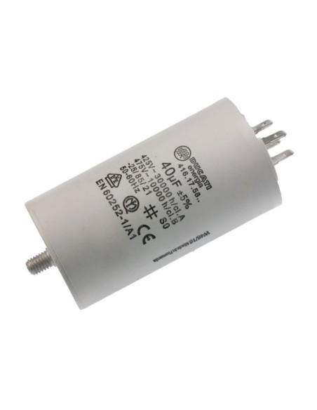 Condensador de trabajo 40 uF.