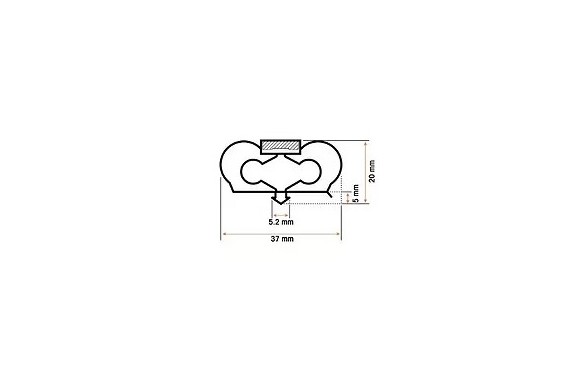 Burlete frigo Infrico ANDP1604 -1433x668mm