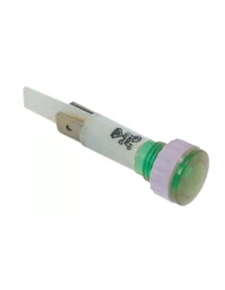 Piloto señalizacion verde rosca d:10 mm 230V
