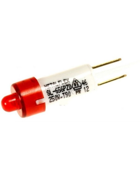 Piloto señalizacion rojo rosca d:10 mm 230V