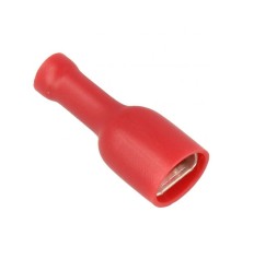 Terminal faston hembra 6 mm. con funda antihumedad