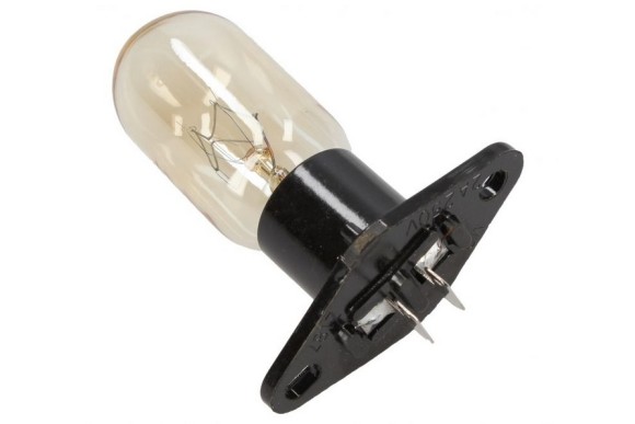 Bombilla microondas 2 tornillos faston 4.3 mm. 90º