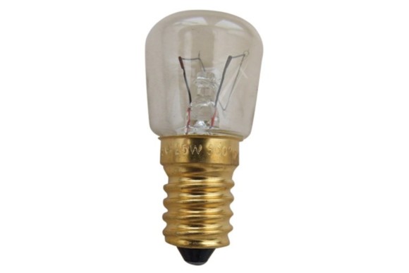 Bombilla microondas 20-25W 300ºC E14 corta